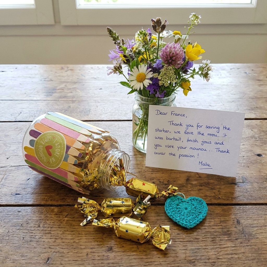 une boîte de bonbons.