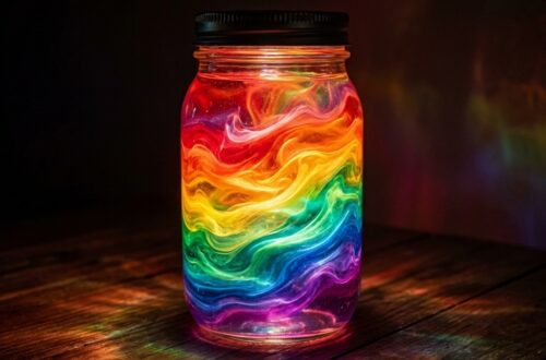 Créer un arc-en-ciel dans un verre d'eau