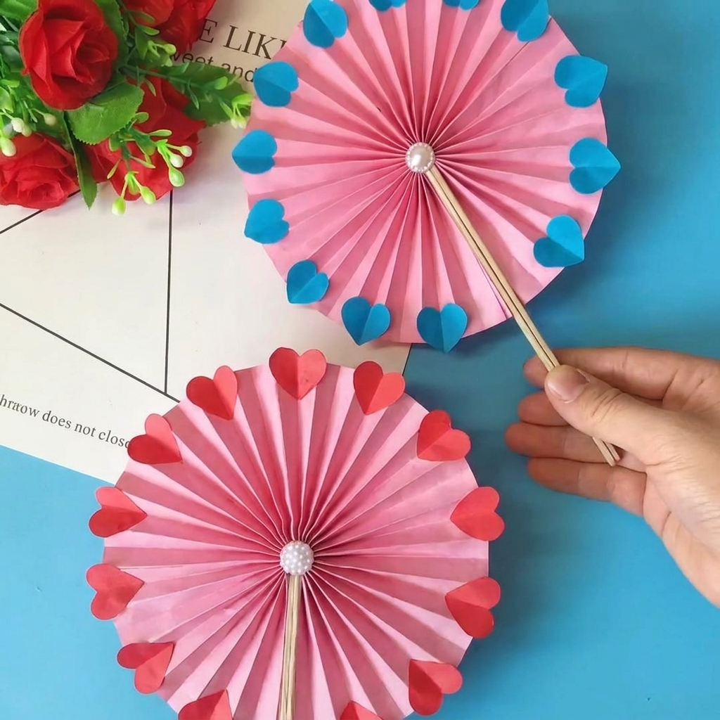 Fabrication d’un éventail en papier qui tourne dans l’air