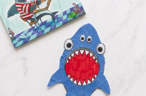 Fabriquer un requin en papier déchiré