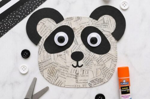 How to Make a Torn Paper Panda