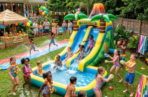 Idées de fêtes aquatiques dans le jardin qui amuseront les enfants