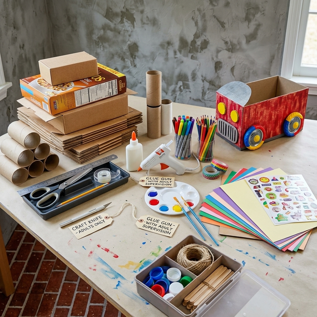 La fabrication de jouets en carton
