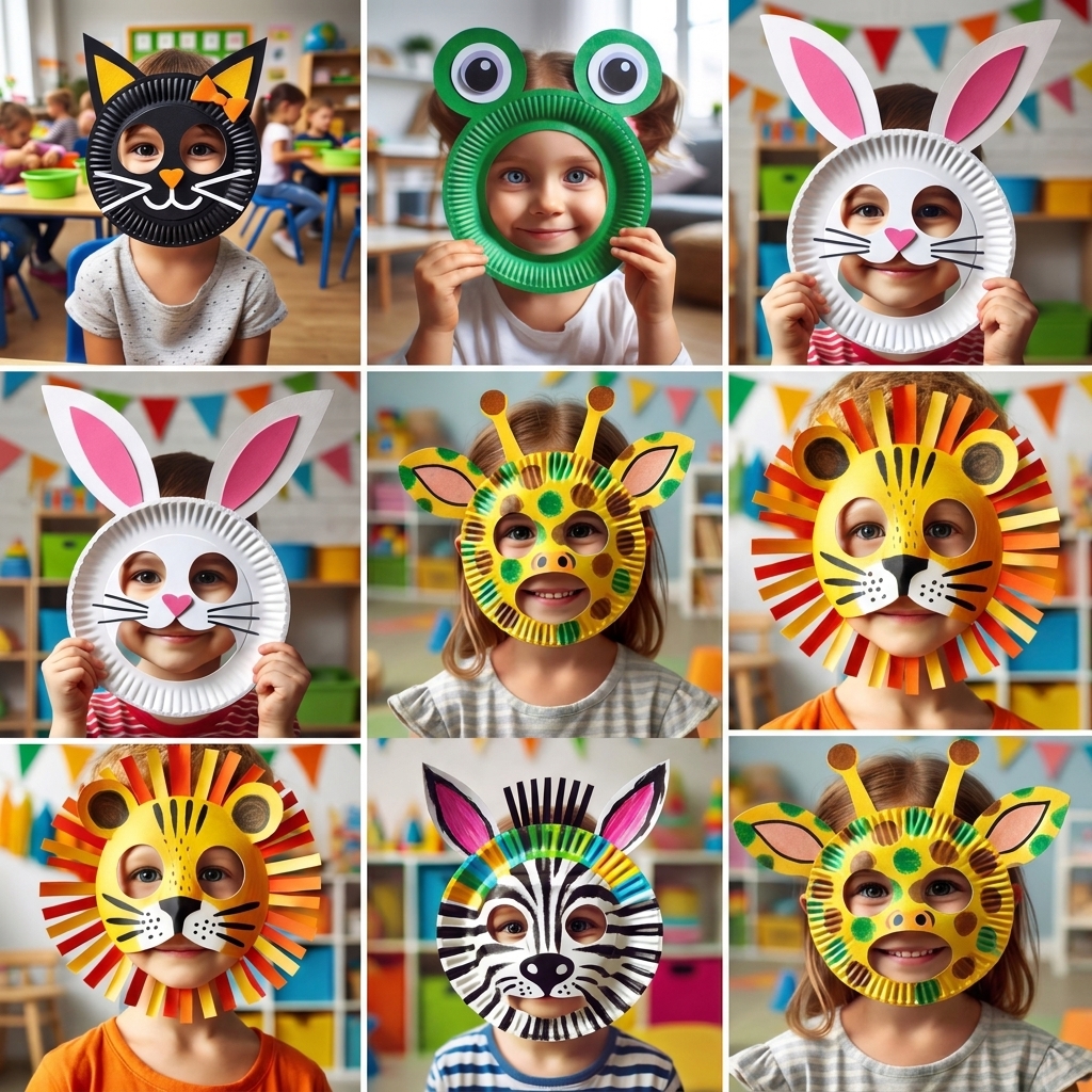 La fabrication de masques en papier