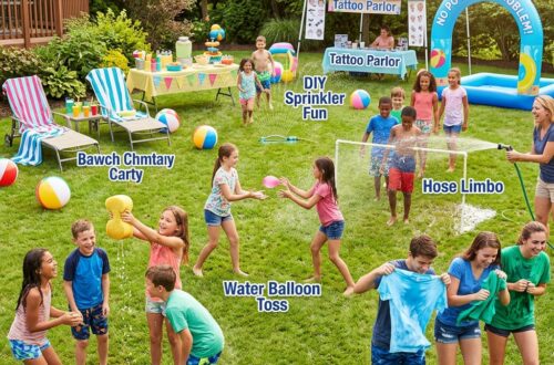 Les étapes pour nettoyer les jeux de fête aquatique sans piscine