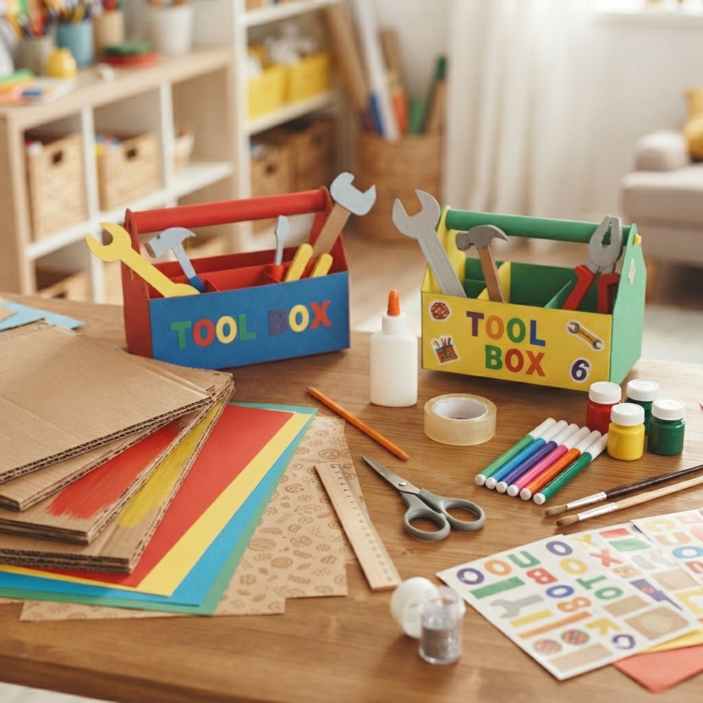 boîte à outils en papier