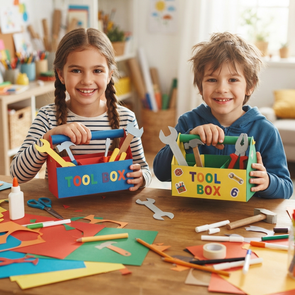 boîte à outils en papier
