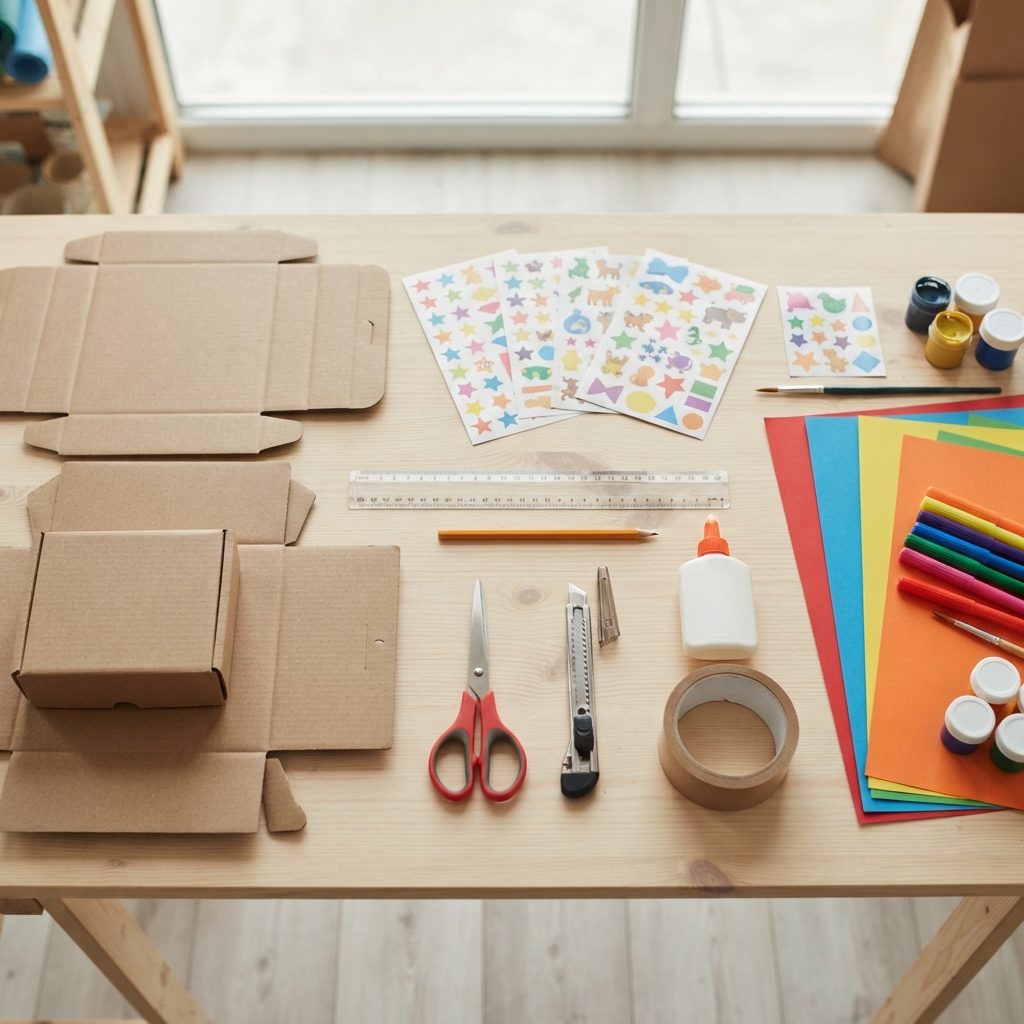 briques de construction en carton