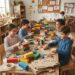 briques de construction en carton