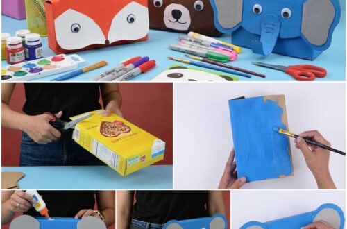 la fabrication d'une trousse en carton