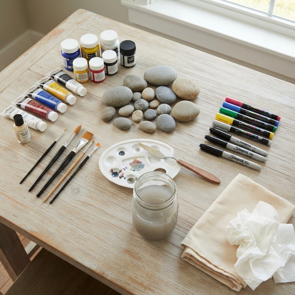 la peinture sur galets