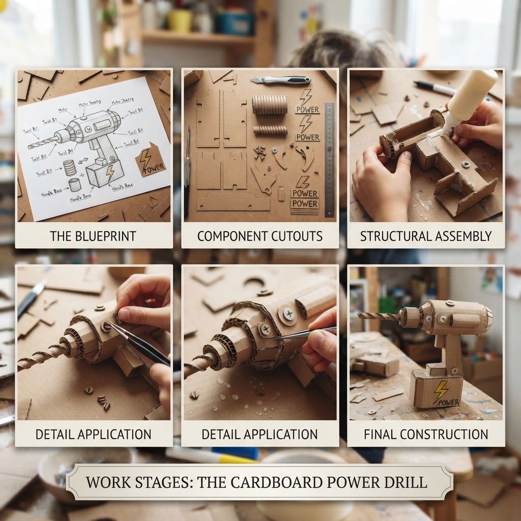 perceuse en carton