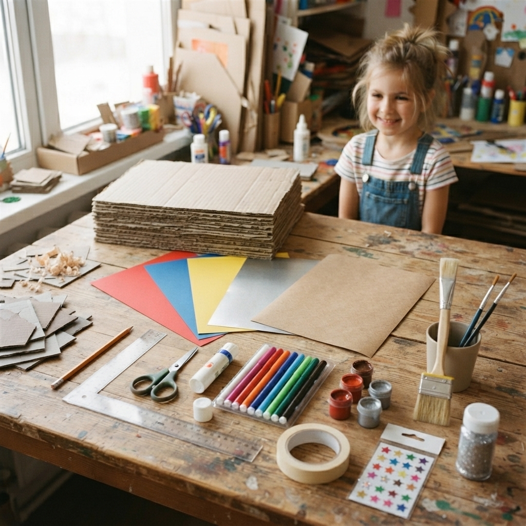 petite hache en carton