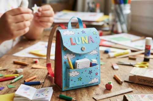 A Miniature Paper School Bag