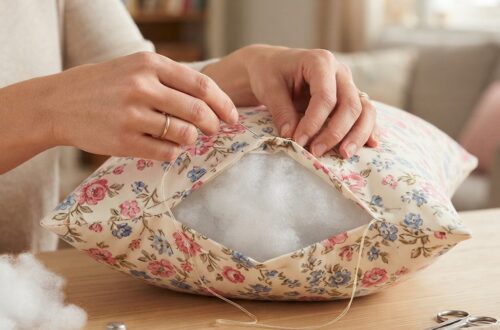 Comment coudre un coussin décoratif à la main