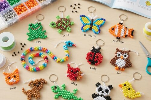 Easy-to-Make Animal Crafts Made from Beads Step by Step