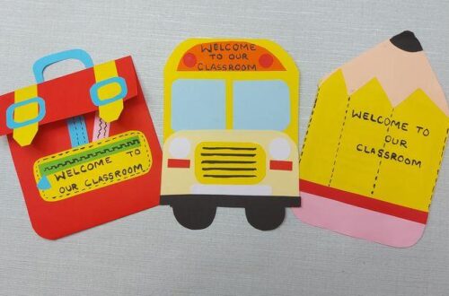 cartes de bienvenue pour la rentrée scolaire