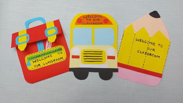 cartes de bienvenue pour la rentrée scolaire