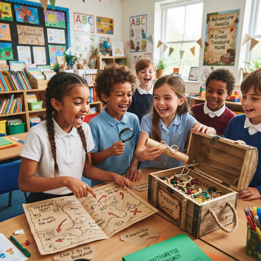 Le jeu de la chasse au trésor en classe : une aventure que les enfants adorent